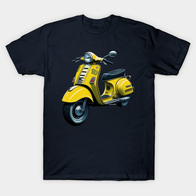 Yellow Moped T-Shirt by Trip Tank